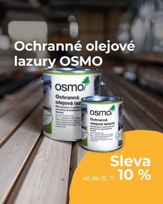 🤩 Ochranné olejové lazury OSMO teď koupíte o 10 % levněji. 👉 Platí na balení 2,5 litru. 🤎 V nabídce je máme v různých...
